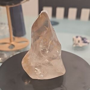 Smokey Quartz Crystal Flame With Rainbows